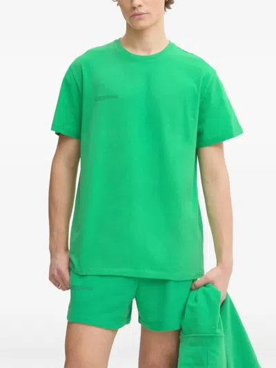Pangaia Logo-print Short-sleeve T-shirt In Green