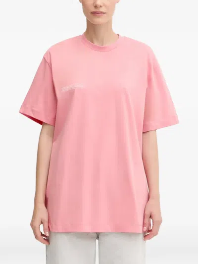 Pangaia Logo-print Short-sleeve T-shirt In Pink
