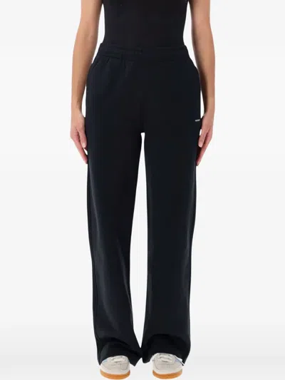 Pangaia Logo-print Track Pants In Black
