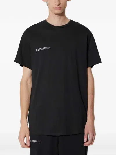 Pangaia Logo-print T-shirt In Black