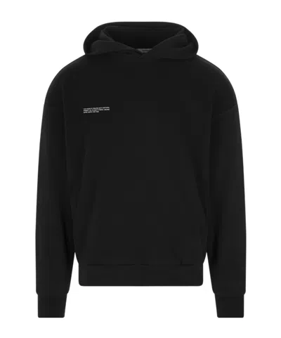 Pangaia Logo-print Organic-cotton Hoodie In Black