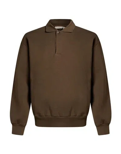Pangaia Man Sweatshirt Khaki Size S Cotton In Multi