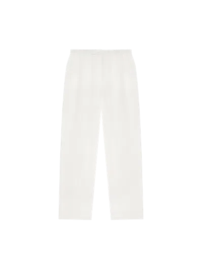 Pangaia Men's Dna Aloe Linen Trousers In Off-white