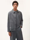 Pangaia Men's Dna Utility Jacket — Atmosphere Grey In Grey