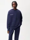 Pangaia Womens 365 Heavyweight Sweatshirt In Navy Blue