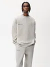 Shop Pangaia Mens 365 Heavyweight Sweater — Stone