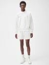 Pangaia Womens 365 Midweight Long Shorts In Off-white