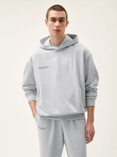 Pangaia Mens 365 Midweight Soft Organic Cotton Hoodie In Grey Marl