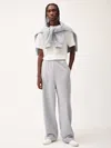 Pangaia Womens 365 Midweight Straight Leg Track Pants In Grey Marl