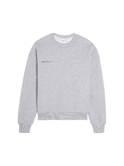 Pangaia Mens 365 Midweight Sweatshirt—grey Marl In Gray