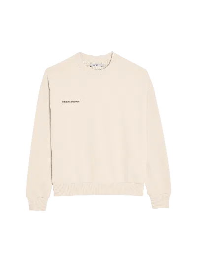 Pangaia Sand Beige Cotton 365 Midweight Sweatshirt In Neutral