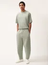Pangaia Womens Dna Barrel-leg Track Pants In Moss Green