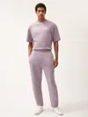 Pangaia Mens Dna Barrel-leg Track Pants In Raisin Purple