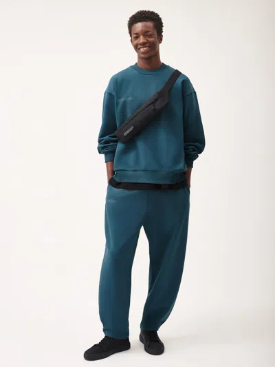 Pangaia Mens Dna Barrel-leg Track Pants In Storm Blue