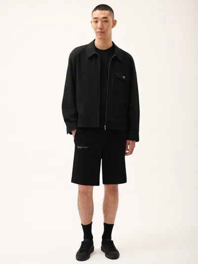 Pangaia Mens Dna Cotton Linen Harrington Jacket In Black