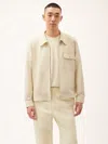 Pangaia Mens Dna Cotton Linen Harrington Jacket In Travertine Beige