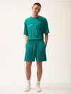 Pangaia Mens Dna Frutfiber Shorts In Scarab Teal