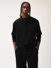 Pangaia Mens Dna Knitted Collared Shirt In Black