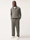 Pangaia Mens Dna Knitted Collared Shirt In Grey Marl