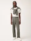 Pangaia Mens Dna Knitted Straight Leg Track Pants In Grey Marl