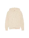 Pangaia Mens Dna Recycled Cashmere Soft Organic Cotton Hoodie — Ecru Ivory In White
