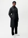 Pangaia Womens Flower-warmth Trench Coat In Black