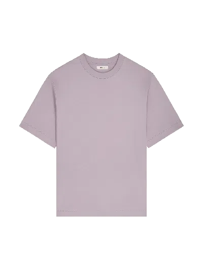Pangaia Mens Interlock Oversized T-shirt—raisin Purple
