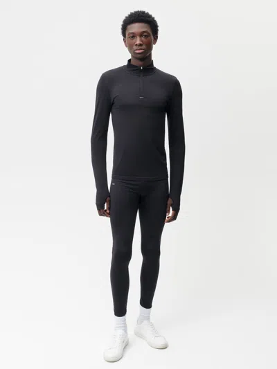 Pangaia Mens Men's Plant-stretch Compressive Leggings — Black