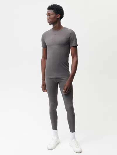 Pangaia Mens Men's Plant-stretch Compressive Leggings — Volcanic Grey