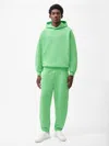 Pangaia Mens Reclaimed Cotton Barrel-leg Track Pants In Reclaim Jade