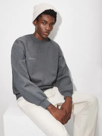 Pangaia Mens Reclaimed Cotton Sweatshirt In Reclaim Charcoal