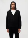 Pangaia Womens Recycled Cashmere Cardigan In Black