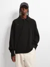 Pangaia Mens Recycled Cashmere Polo Sweater In Black