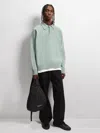Pangaia Mens Recycled Cashmere Polo Sweater In Eucalyptus Blue