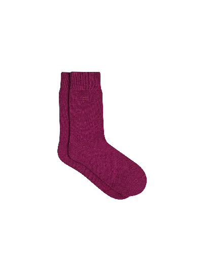 Pangaia Mens Recycled Cashmere Socks — Plum Purple