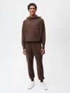 Pangaia Womens Recycled Cashmere Track Pants In Chestnut Brown