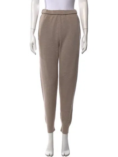 Pre-owned Pangaia Merino Wool Straight Leg Pants In Neutrals