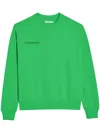 Pangaia 365 Signature Recycled And Organic Cotton-blend Sweatshirt In Green