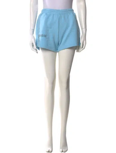 Pre-owned Pangaia Mini Shorts In Blue