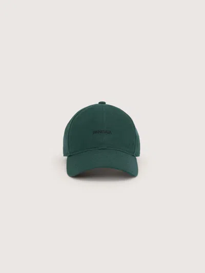 Pangaia Organic Cotton Cap  Logo In Depth Green