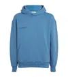 Pangaia Womens Indigo Blue 365 Logo-print Cotton-jersey Hoody Xl In Blue