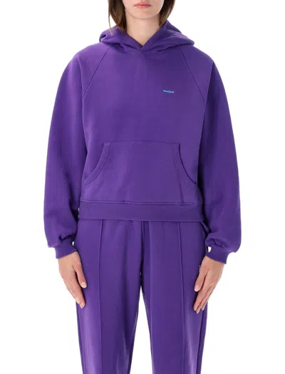 Pangaia Oversized Hoodie Sweatshirt In Velvet Dusk Purple
