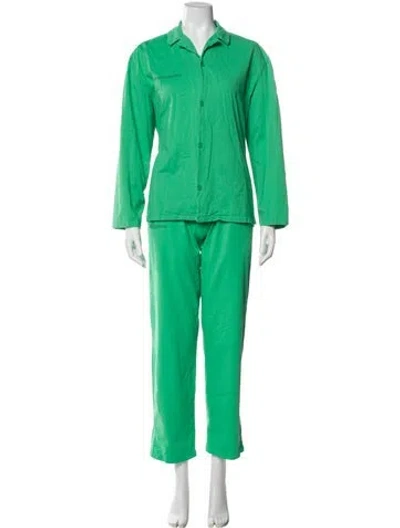 Pre-owned Pangaia Pajamas In Green