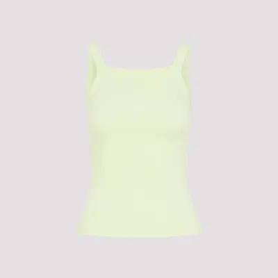 Pangaia Ribbed Square Neck Tank Top For Women In Green