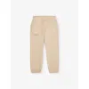 Pangaia Stone 365 Branded Cotton-jersey Jogging Bottoms 3-12 In Sand