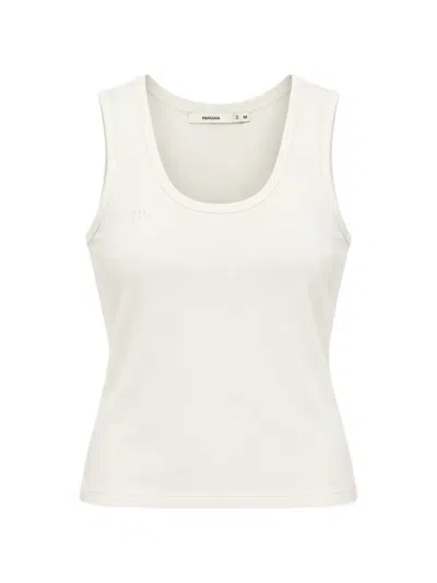Pangaia Scoop-neck Tank Top In White