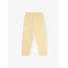 Pangaia Seashell Yellow 365 Drawstring Cotton-jersey Jogging Bottoms 3-12 In Yellow