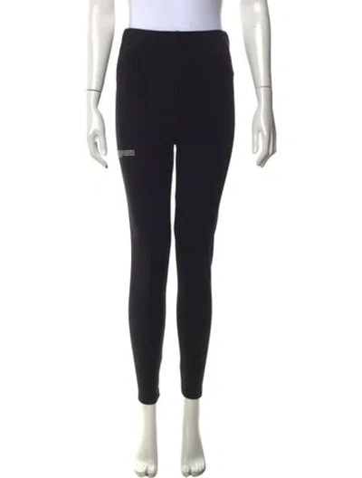 Pre-owned Pangaia Skinny Leg Pants In Black