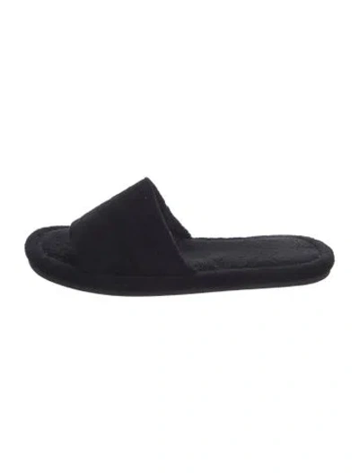 Pre-owned Pangaia Slides In Black