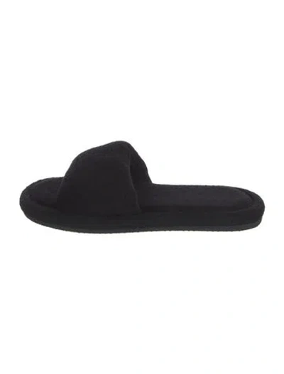 Pre-owned Pangaia Slides In Black